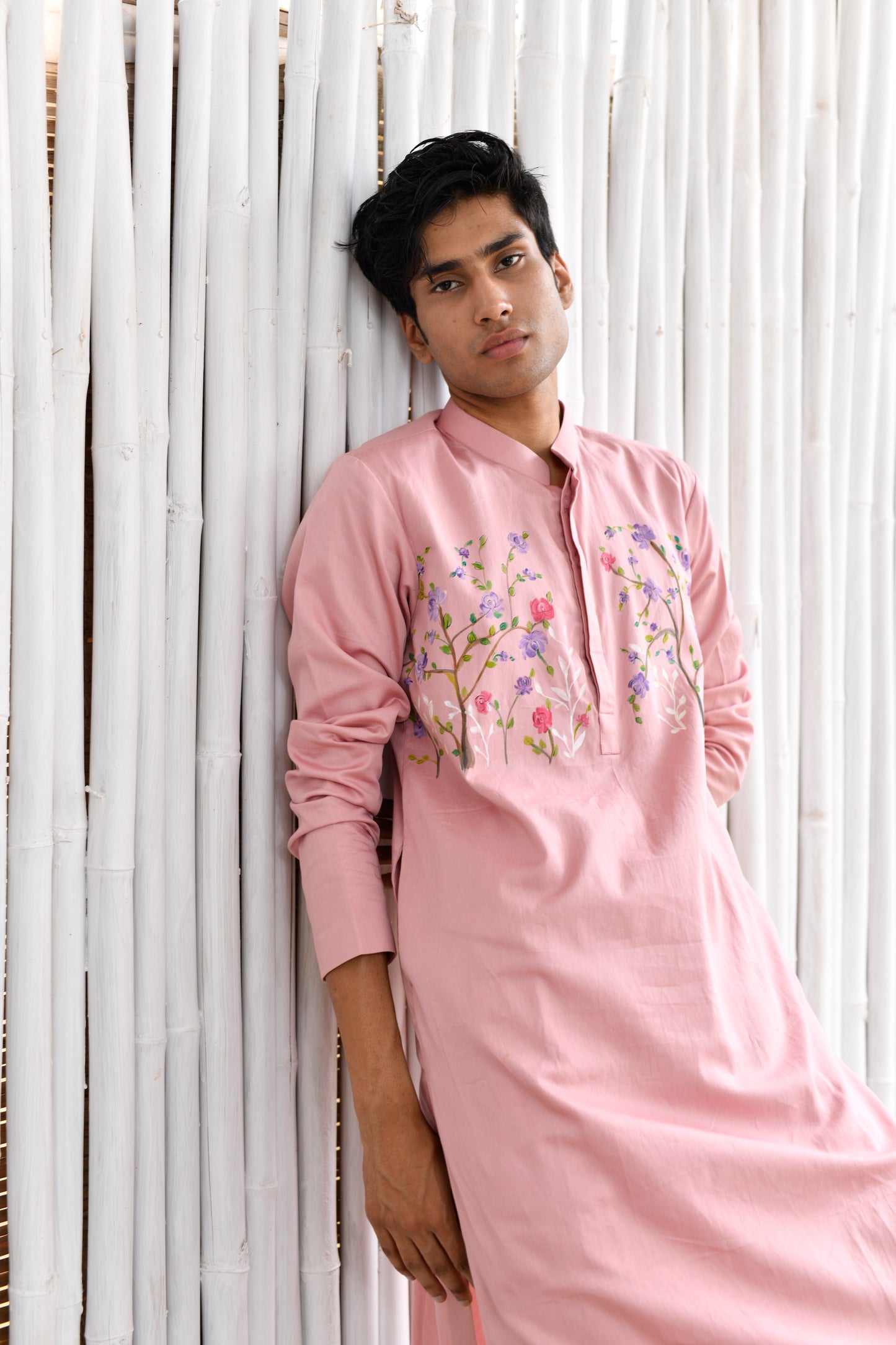 PINKESQUE floral kurta