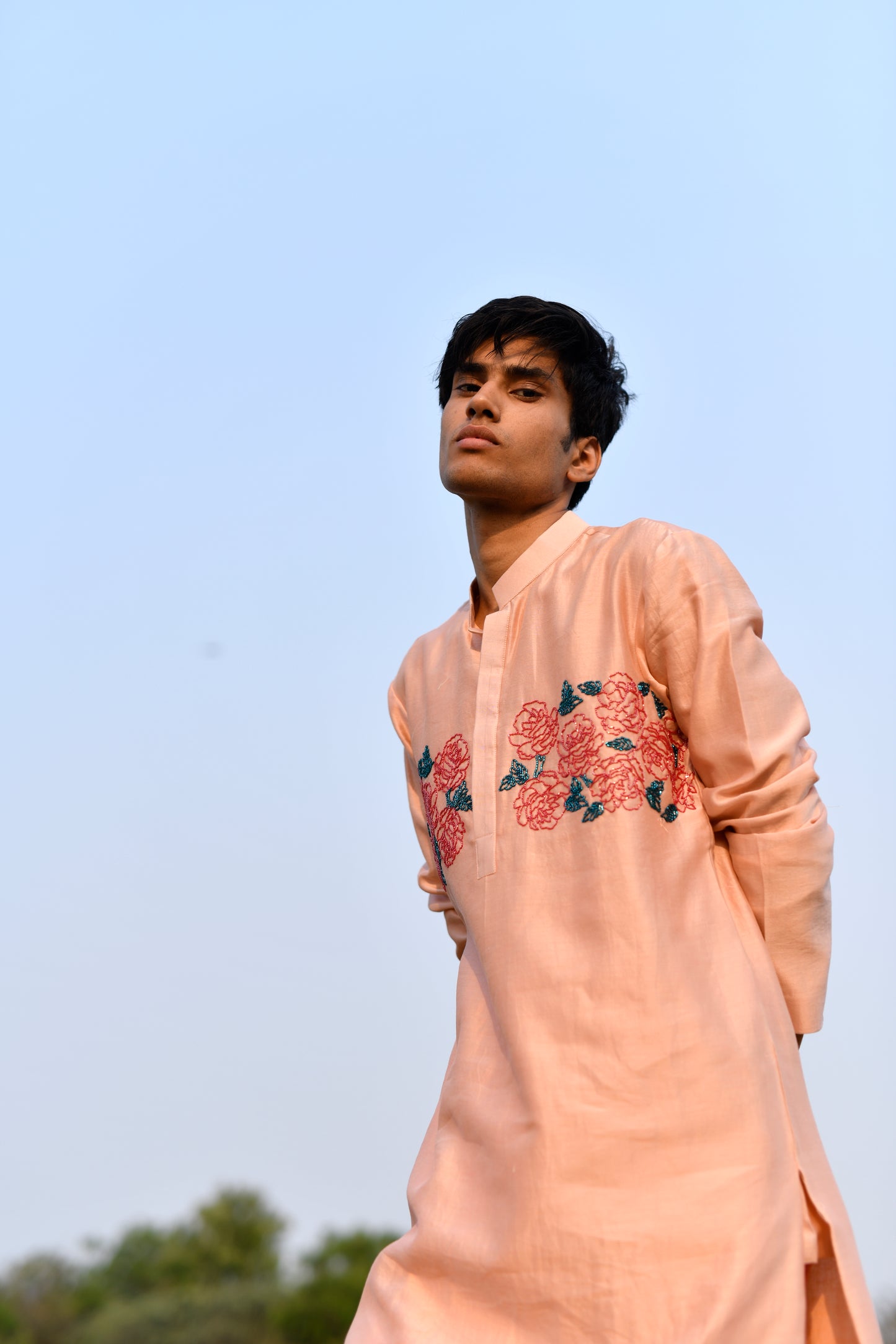 Rose kurta set