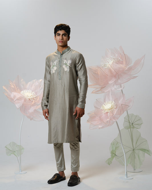 SAGE CRANE KURTA SET