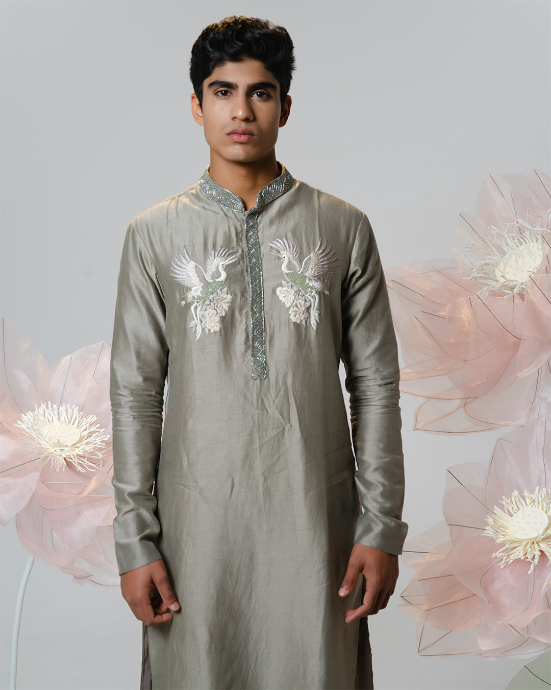 SAGE CRANE KURTA SET
