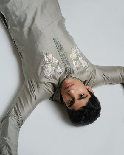 SAGE CRANE KURTA SET
