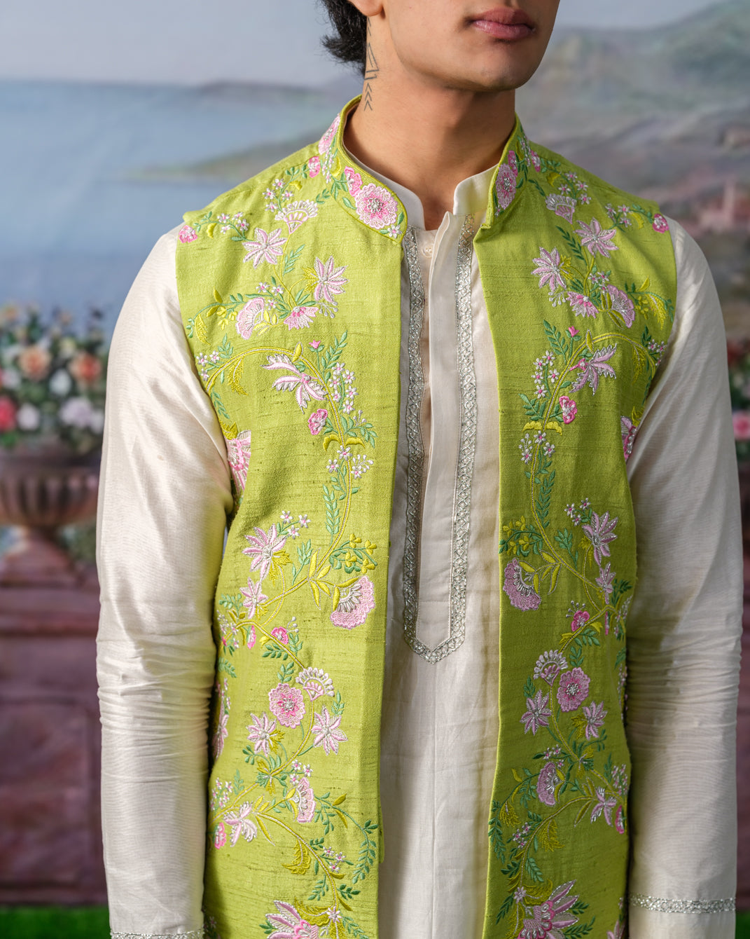 SAGE NEHRU JACKET SET