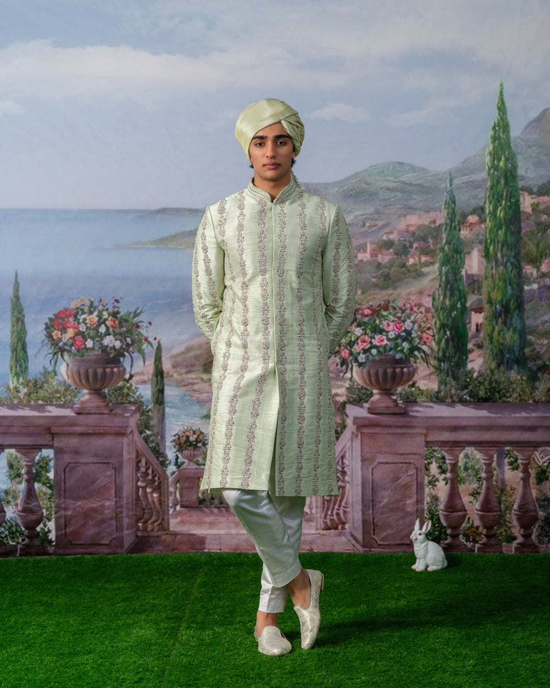 VERDE SHERWANI SET