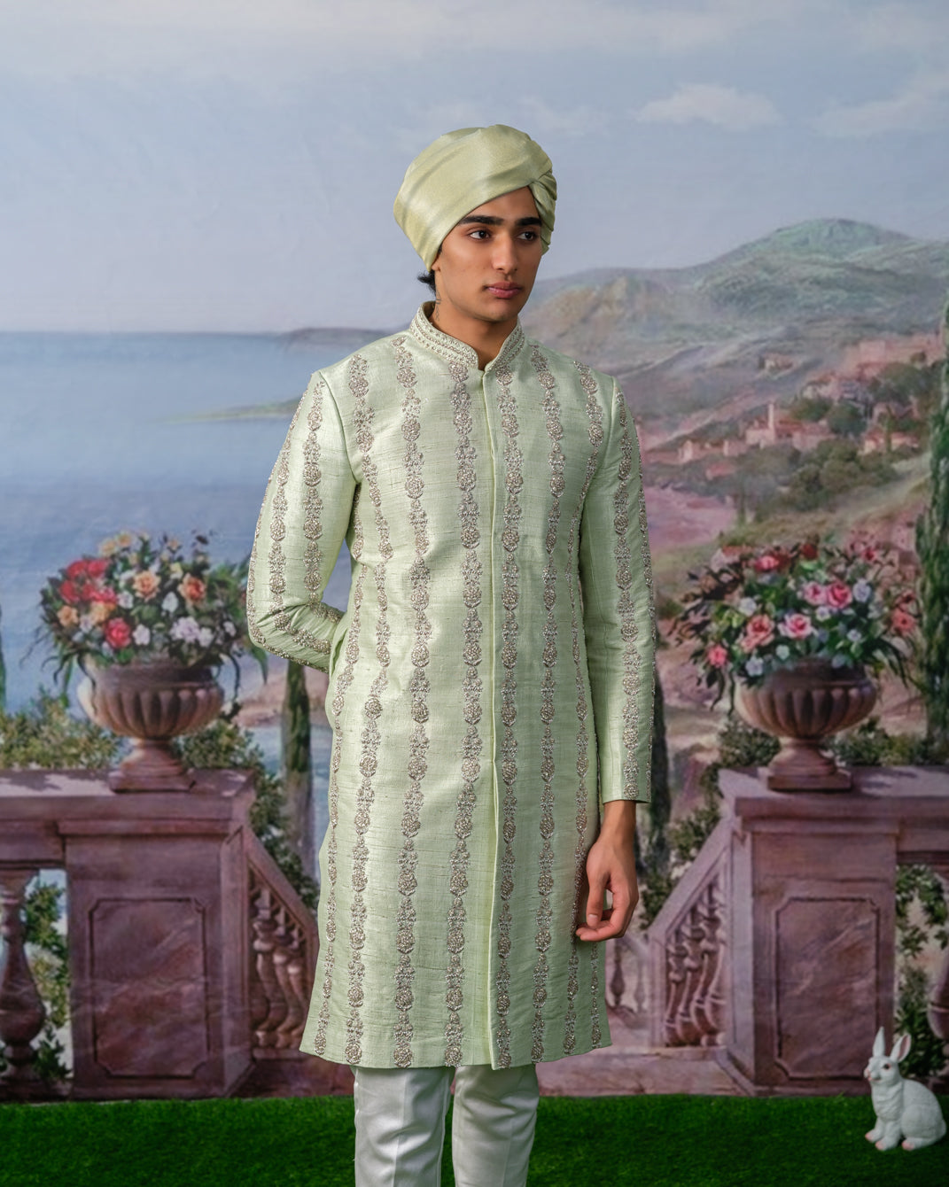 VERDE SHERWANI SET