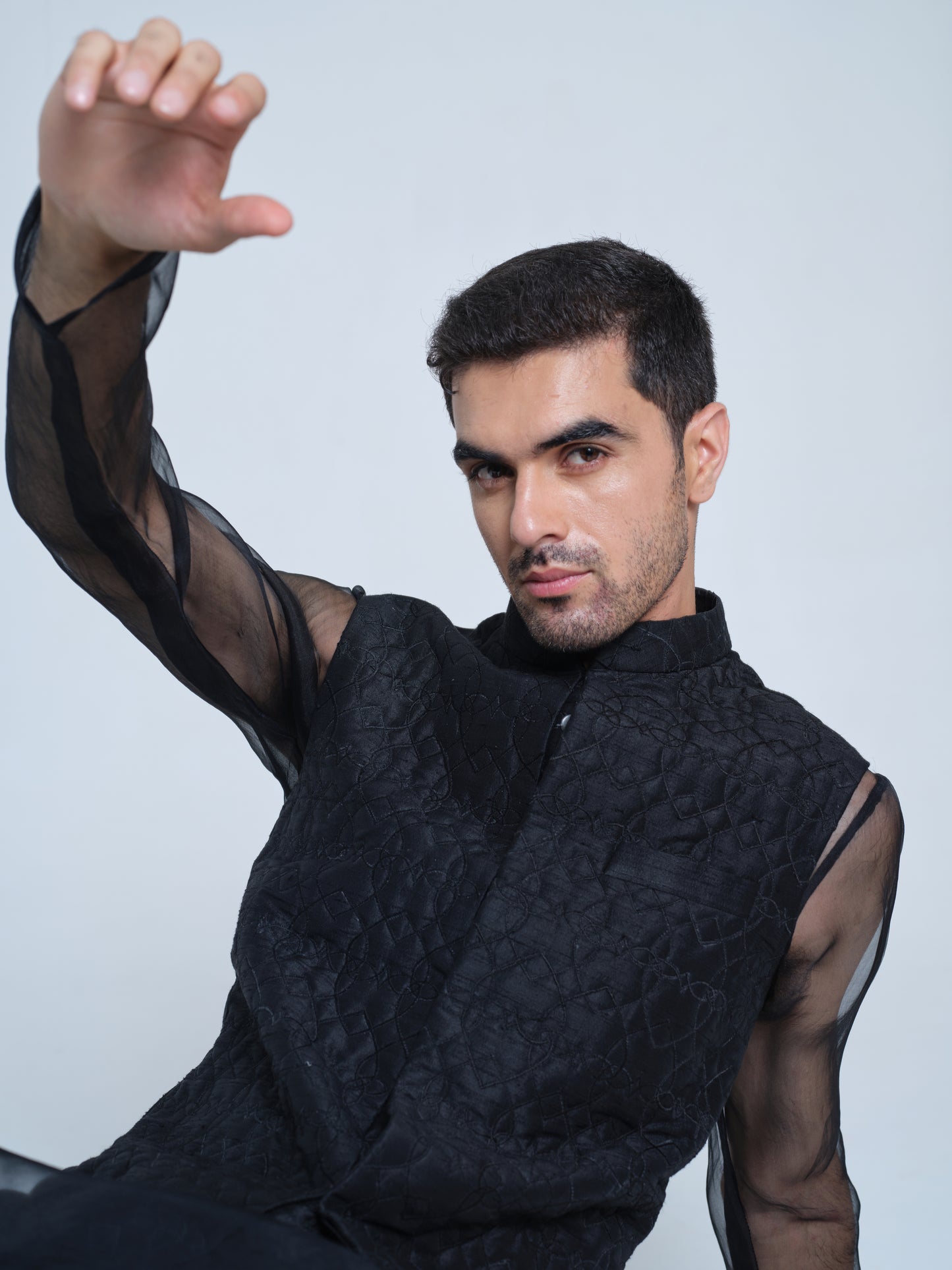 TOBY QUILTED NEHRU JACKET SET