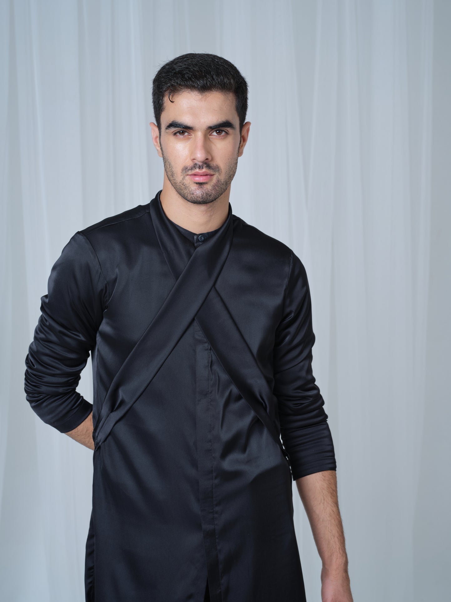 RICHARD SATIN KURTA SET