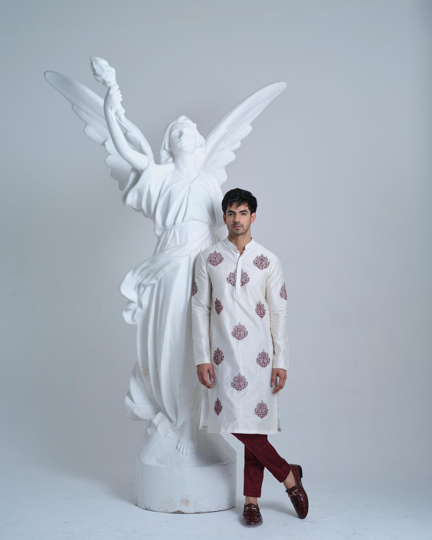 Morgan chanderi KURTA SET