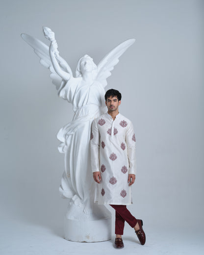 Morgan chanderi KURTA SET