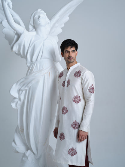 Morgan chanderi KURTA SET