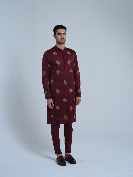 Lance satin kurta set