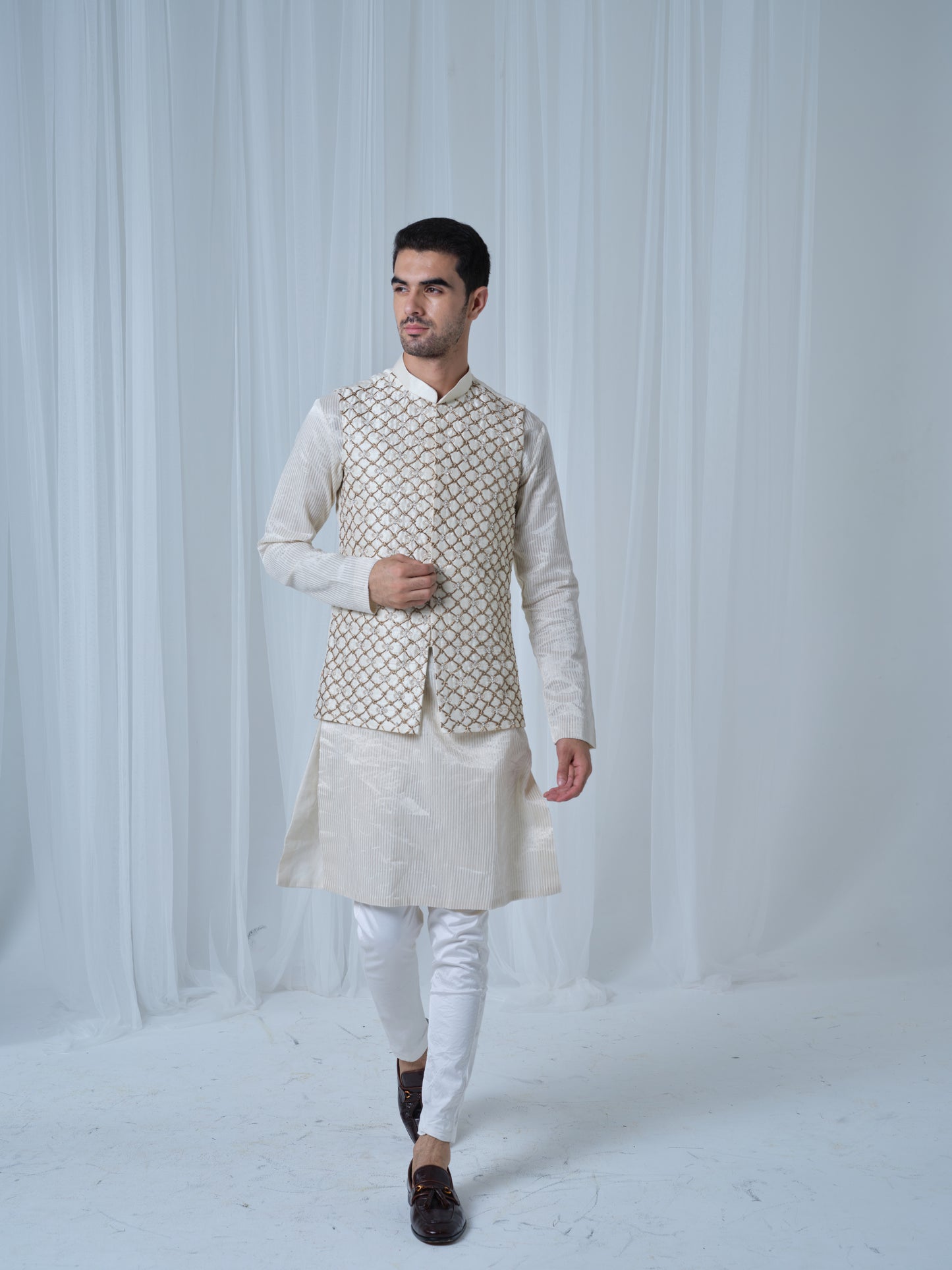 Dennis Nehru jacket set
